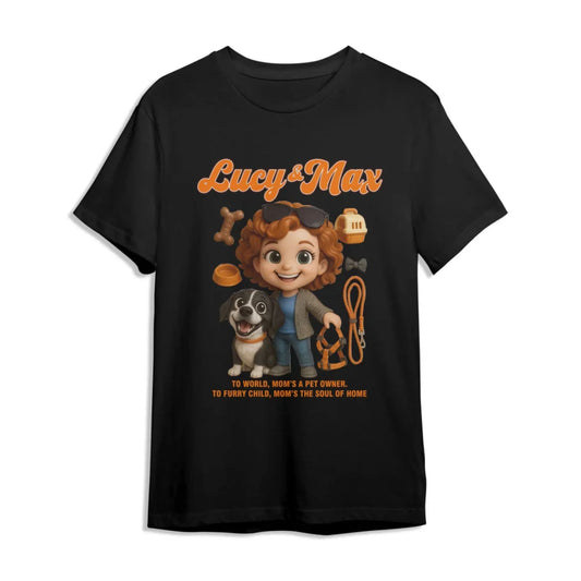 Custom Chibi Mom Shirt, Personalized Mother's Day Gift, Mom's A Dog Mom Unique Gift for Her,Custom Name - Custom Choo