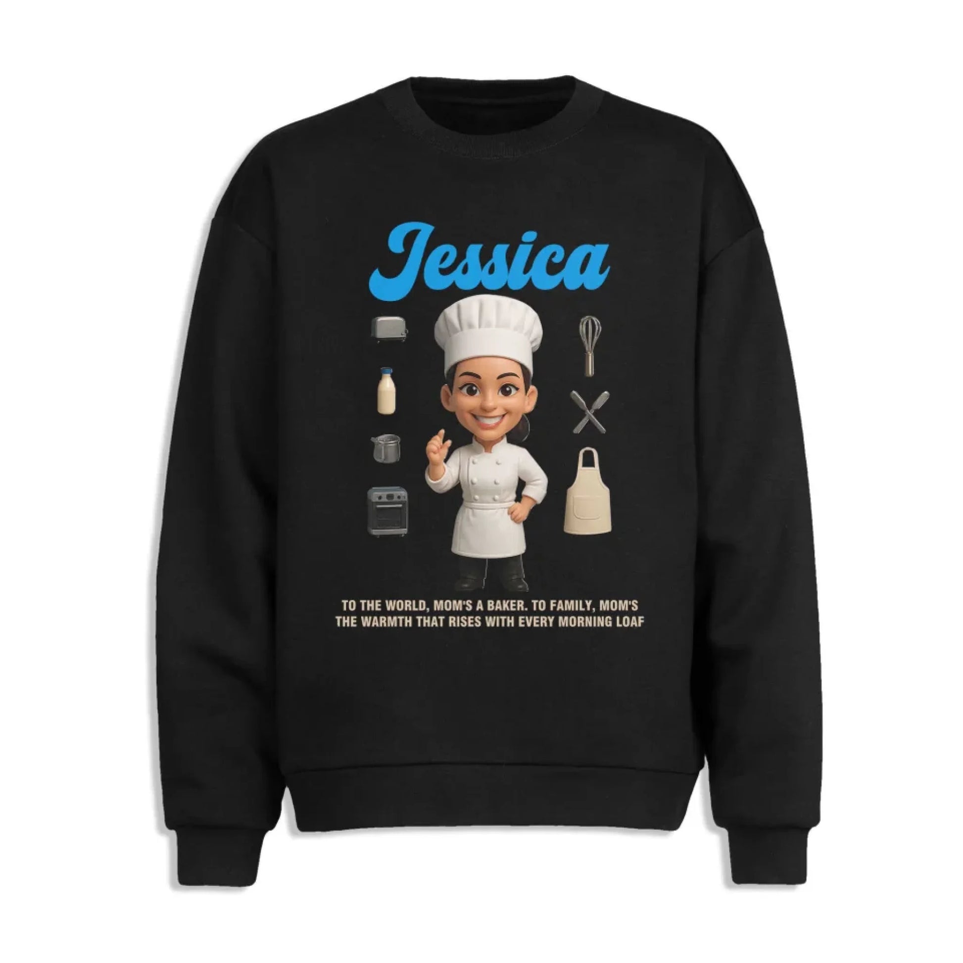 Custom Chibi Mom Shirt, Personalized Mother's Day Gift,Mom's A Baker Mom Unique Gift for Her, Custom Name - Custom Choo