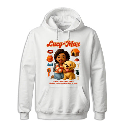 Custom Chibi Mom Shirt, Personalized Mother's Day Gift, Mom's A Dog Mom Unique Gift for Her, Custom Name - Custom Choo