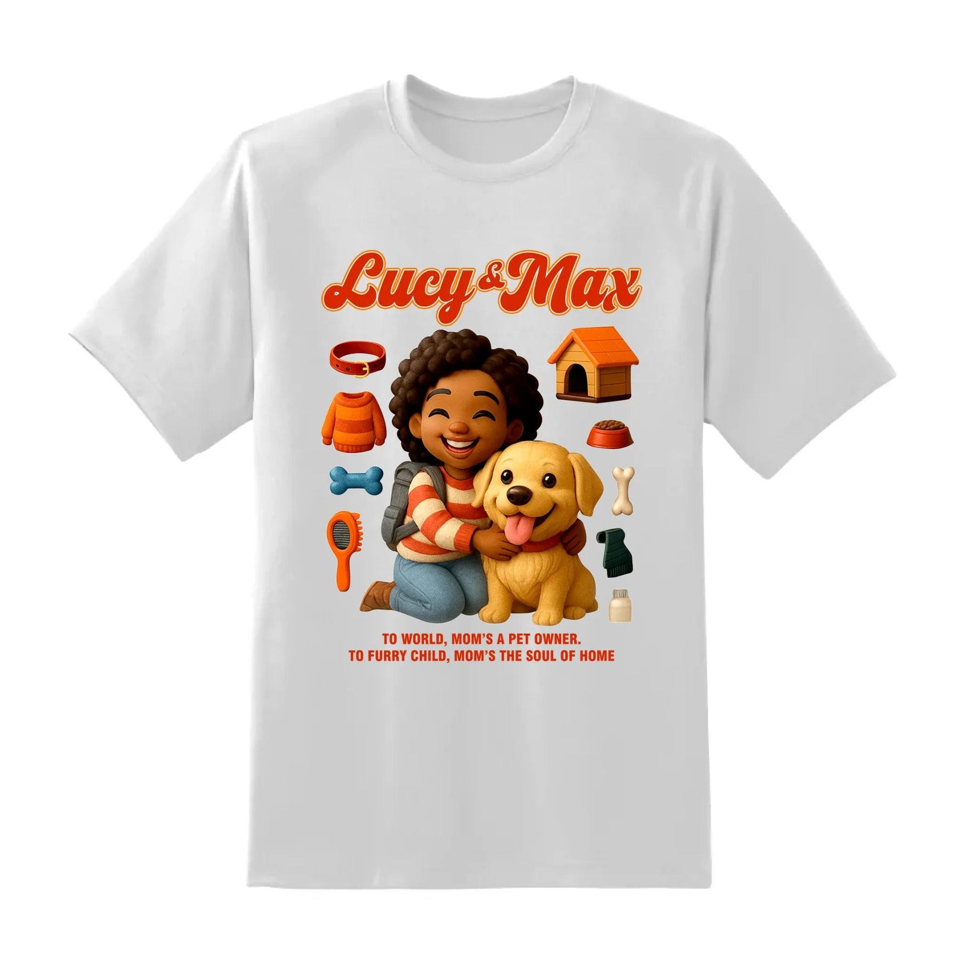 Custom Chibi Mom Shirt, Personalized Mother's Day Gift, Mom's A Dog Mom Unique Gift for Her, Custom Name - Custom Choo