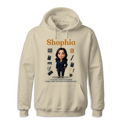 Custom Chibi Mom Shirt, Personalized Mother's Day Gift, Mom's A Accountant Mom Unique Gift for Her, Custom Name - Custom Choo