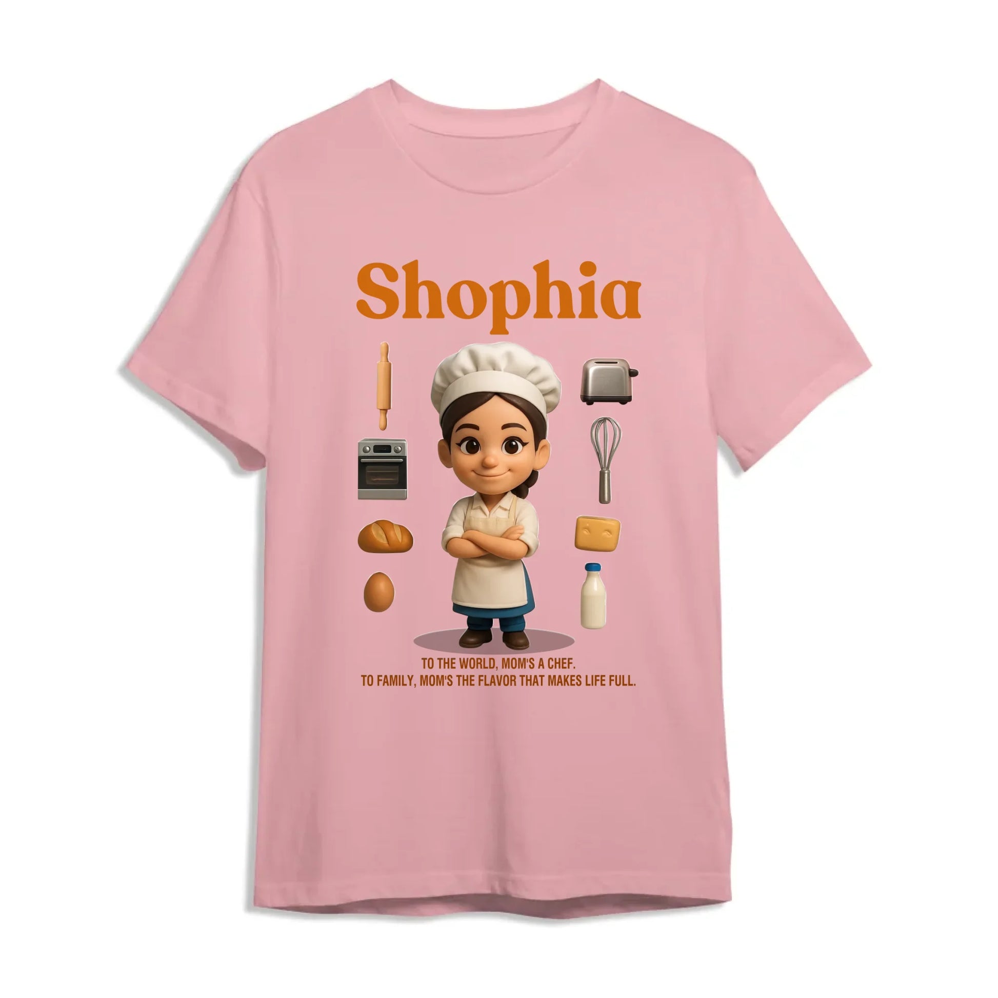 Custom Chibi Mom Shirt, Personalized Mother's Day Gift, Mom's A Baker Mom Unique Gift for Her, Custom Name - Custom Choo