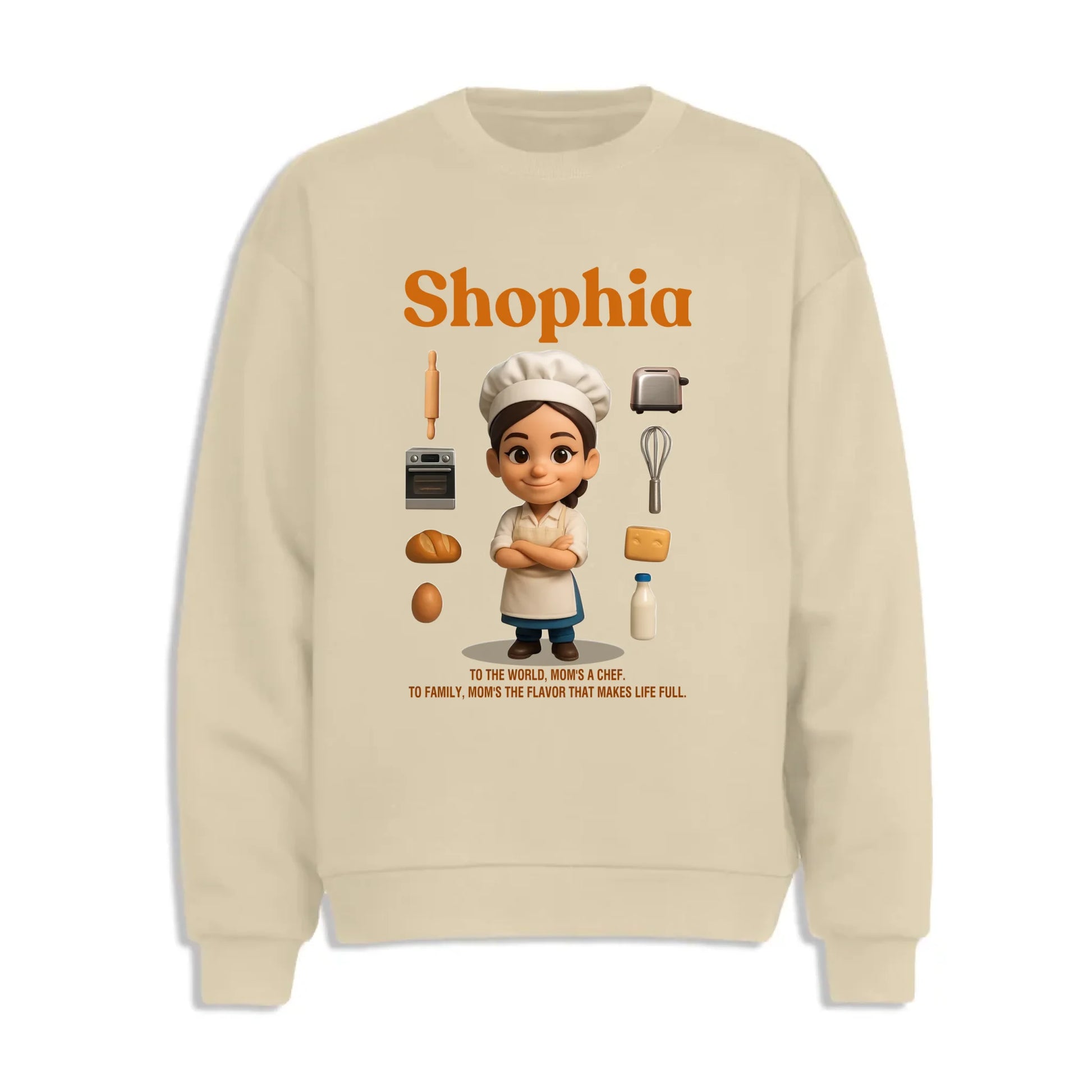 Custom Chibi Mom Shirt, Personalized Mother's Day Gift, Mom's A Baker Mom Unique Gift for Her, Custom Name - Custom Choo