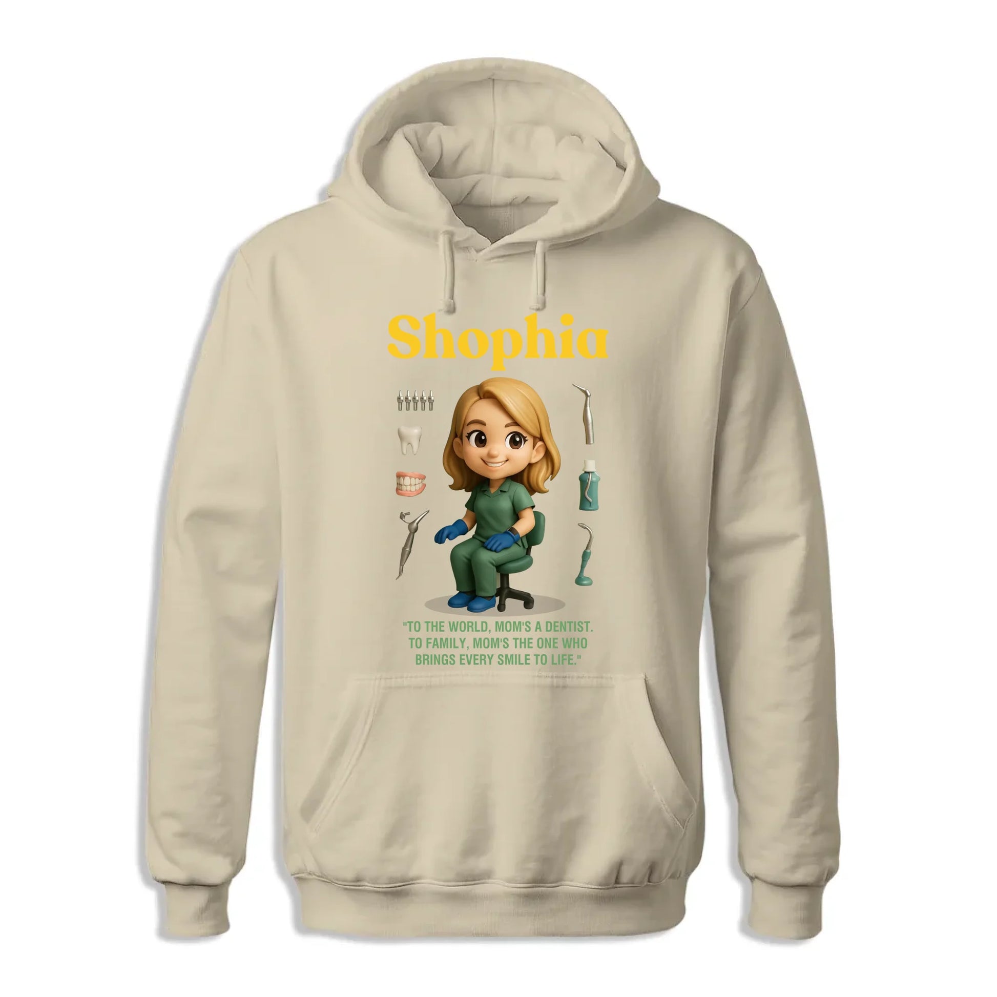Custom Chibi Mom Shirt, Personalized Mother's Day Gift, Mom's A Dentist Mom Unique Gift for Her, Custom Name - Custom Choo