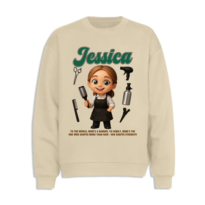 Custom Chibi Mom Shirt, Personalized Mother's Day Gift, Mom's A Baber Mom Unique Gift for Her, Custom Name - Custom Choo