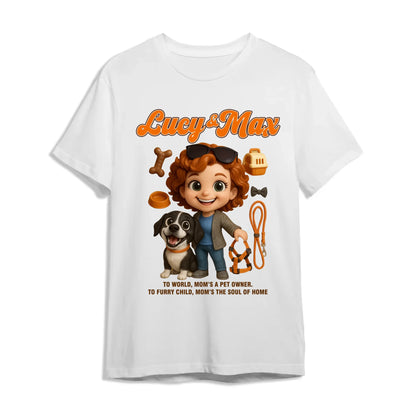 Custom Chibi Mom Shirt, Personalized Mother's Day Gift, Mom's A Dog Mom Unique Gift for Her,Custom Name - Custom Choo