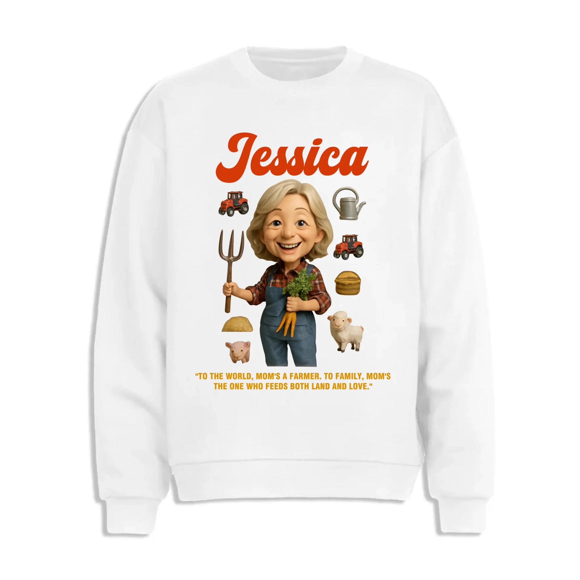 Custom Chibi Mom Shirt, Personalized Mother's Day Gift, Mom's A Farmer Mom Unique Gift for Her, Custom Name - Custom Choo