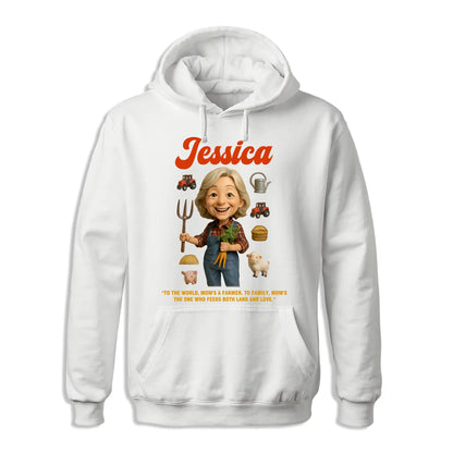 Custom Chibi Mom Shirt, Personalized Mother's Day Gift, Mom's A Farmer Mom Unique Gift for Her, Custom Name - Custom Choo