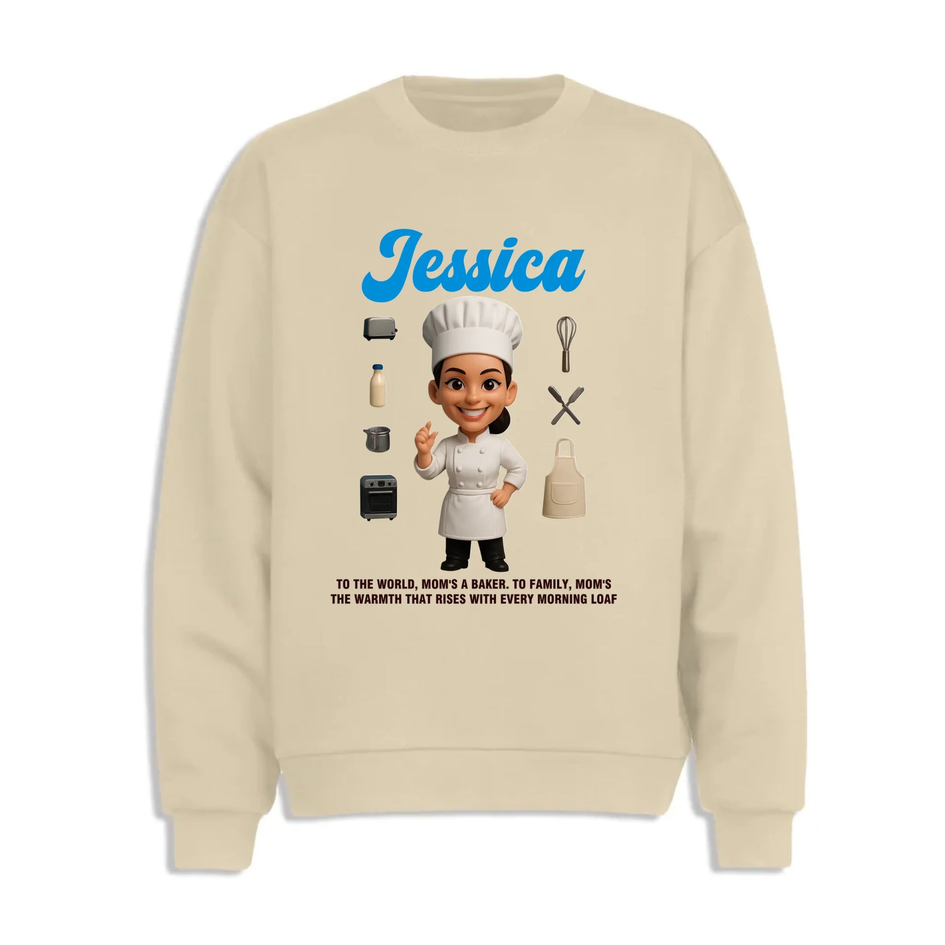 Custom Chibi Mom Shirt, Personalized Mother's Day Gift,Mom's A Baker Mom Unique Gift for Her, Custom Name - Custom Choo