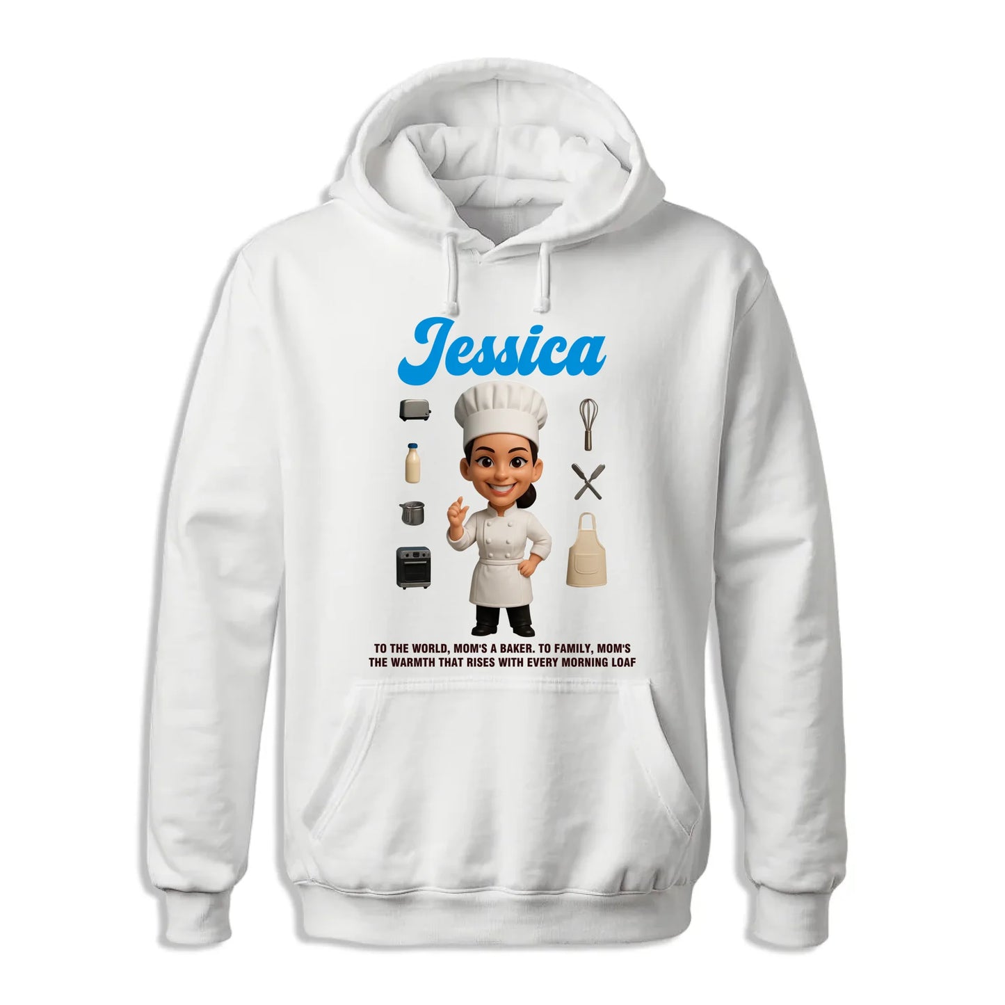 Custom Chibi Mom Shirt, Personalized Mother's Day Gift,Mom's A Baker Mom Unique Gift for Her, Custom Name - Custom Choo