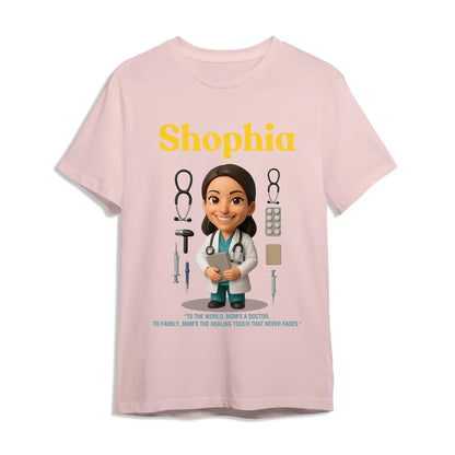 Custom Chibi Mom Shirt, Personalized Mother's Day Gift, Mom's A Doctor Mom Unique Gift for Her, Custom Name - Custom Choo