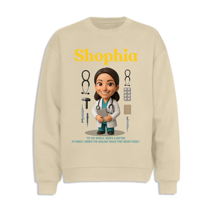 Custom Chibi Mom Shirt, Personalized Mother's Day Gift, Mom's A Doctor Mom Unique Gift for Her, Custom Name - Custom Choo