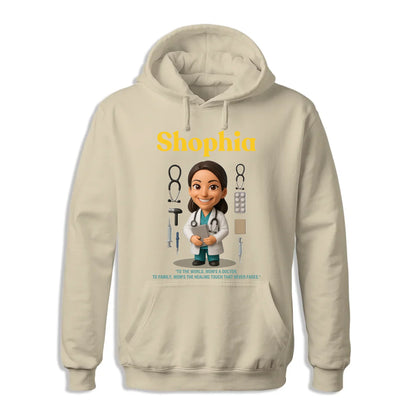 Custom Chibi Mom Shirt, Personalized Mother's Day Gift, Mom's A Doctor Mom Unique Gift for Her, Custom Name - Custom Choo