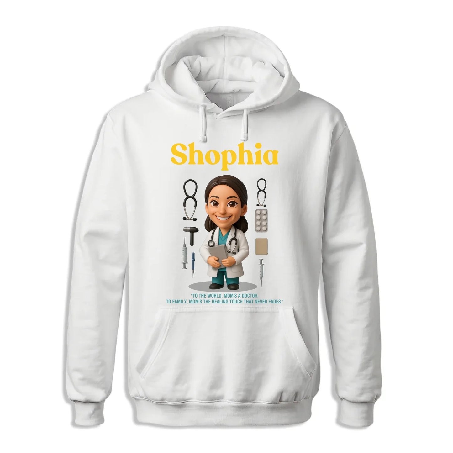 Custom Chibi Mom Shirt, Personalized Mother's Day Gift, Mom's A Doctor Mom Unique Gift for Her, Custom Name - Custom Choo