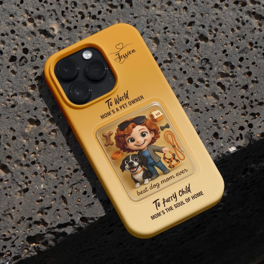 Dog Mom Mother’s Day Gift - Personalized Photo Chibi Phone Case for Mom - Custom Choo
