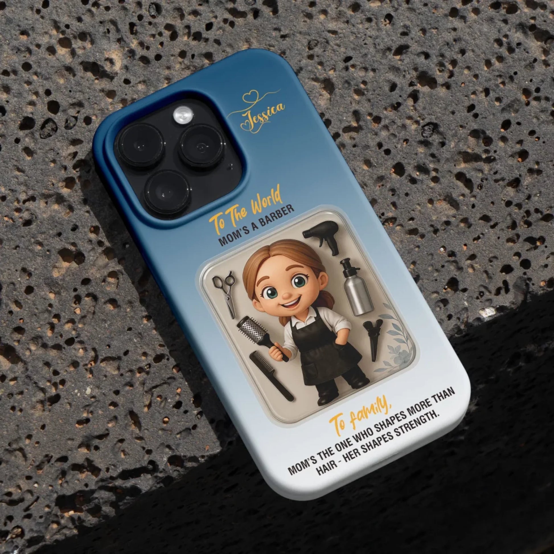 Baber Mom Mother’s Day Gift - Personalized Photo Chibi Phone Case for Mom - Custom Choo