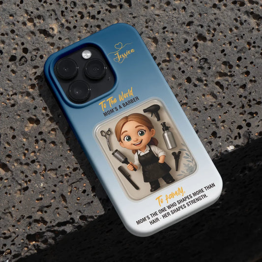 Baber Mom Mother’s Day Gift - Personalized Photo Chibi Phone Case for Mom - Custom Choo