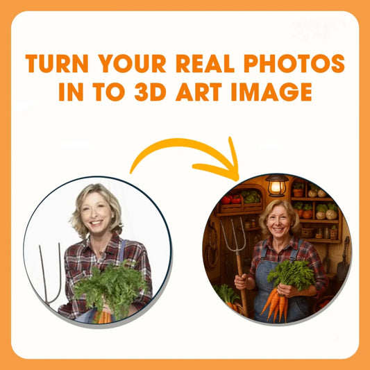 Farmer Mom Mother's Day Gift -  Personalized Photo Car Ornament for Mom, Custom Choo