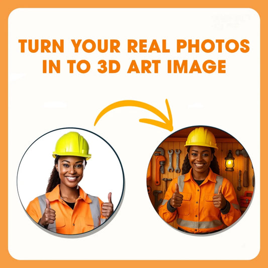 Construction Worker Mom Mother's Day Gift -  Personalized Photo Car Ornament for Mom, Custom Choo