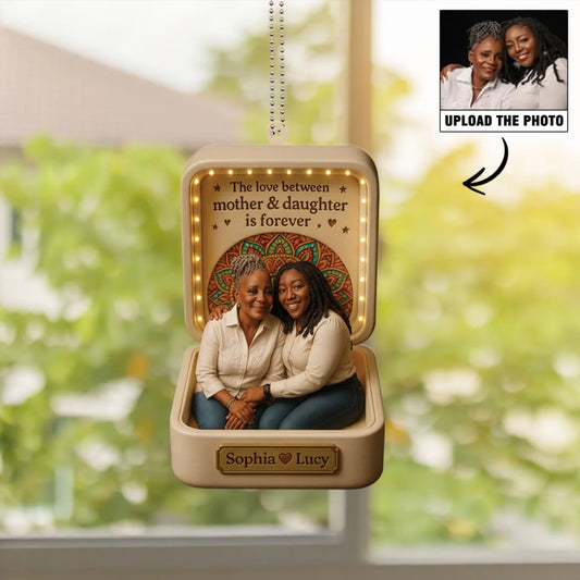 Mom Mother's Day Gift - Personalized Photo Chibi Car Ornament for Mom - Custom Choo