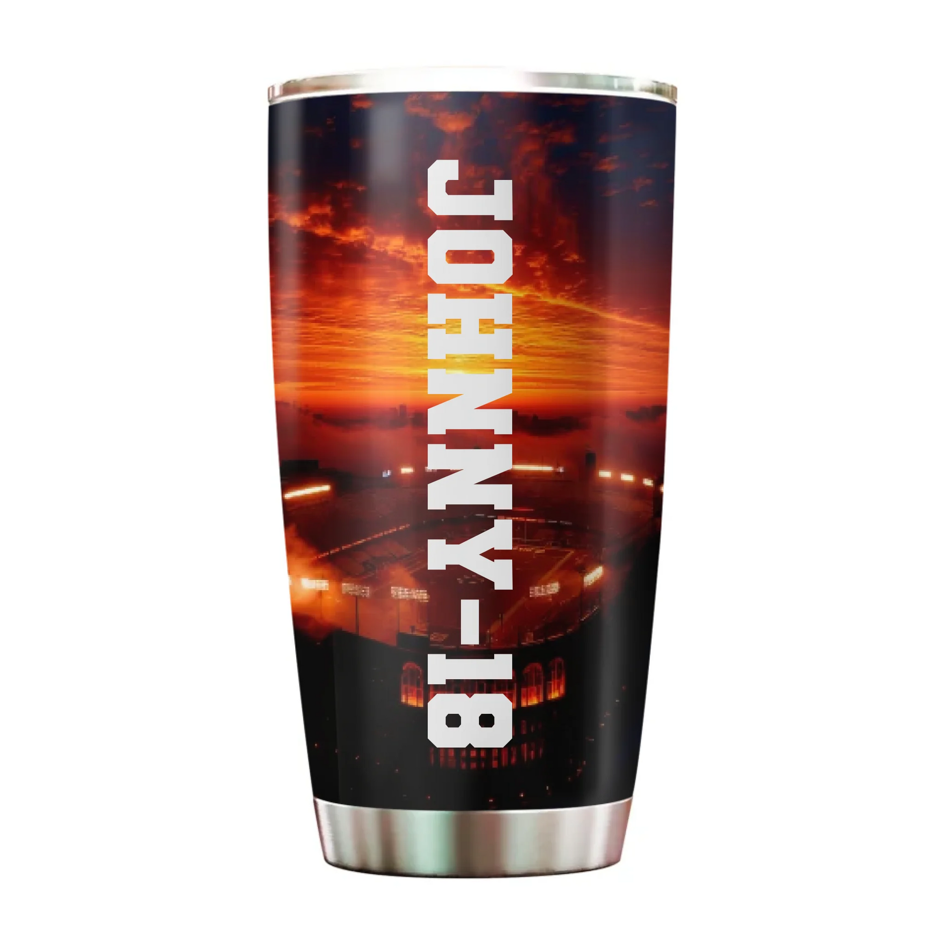 Gear up, Game On, My Pride, My Champ - Custom Photo - Name & Jersey Number – Personalized 20oz Tumbler - Custom Choo