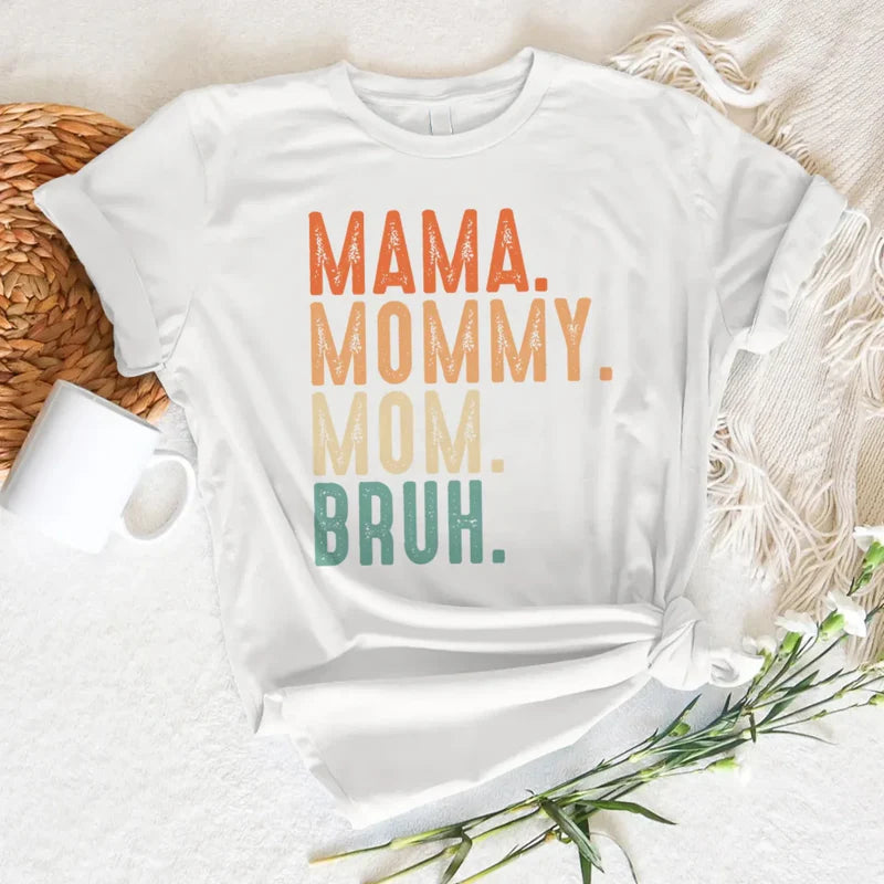 Relatable Mom Shirt – Funny Parenting Tee – Mama Bruh Shirt for Mother's Day
