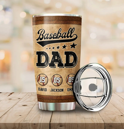 Personalized Basketball Dad And Child Thank You Custom Tumbler, Custom Choo