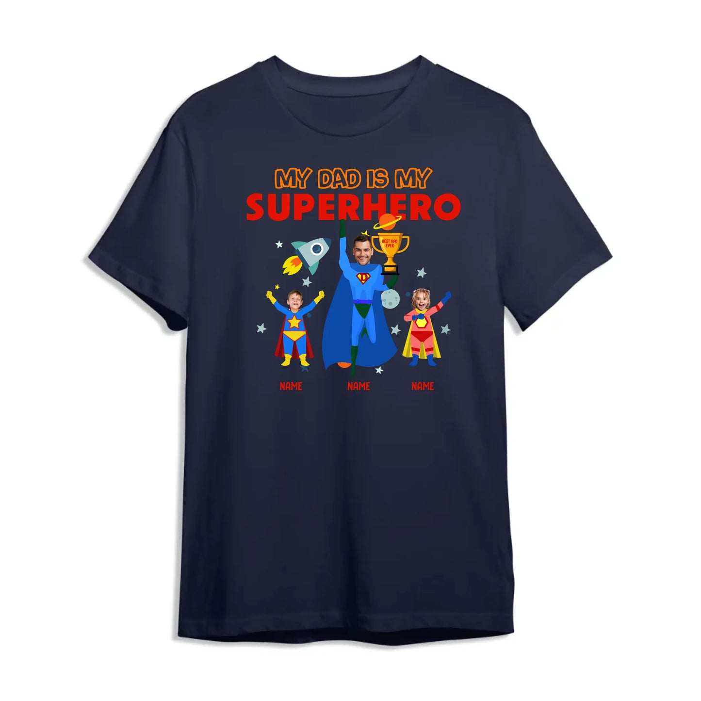 My Dad Is My Hero - Personalized Photo, Custom Choo
