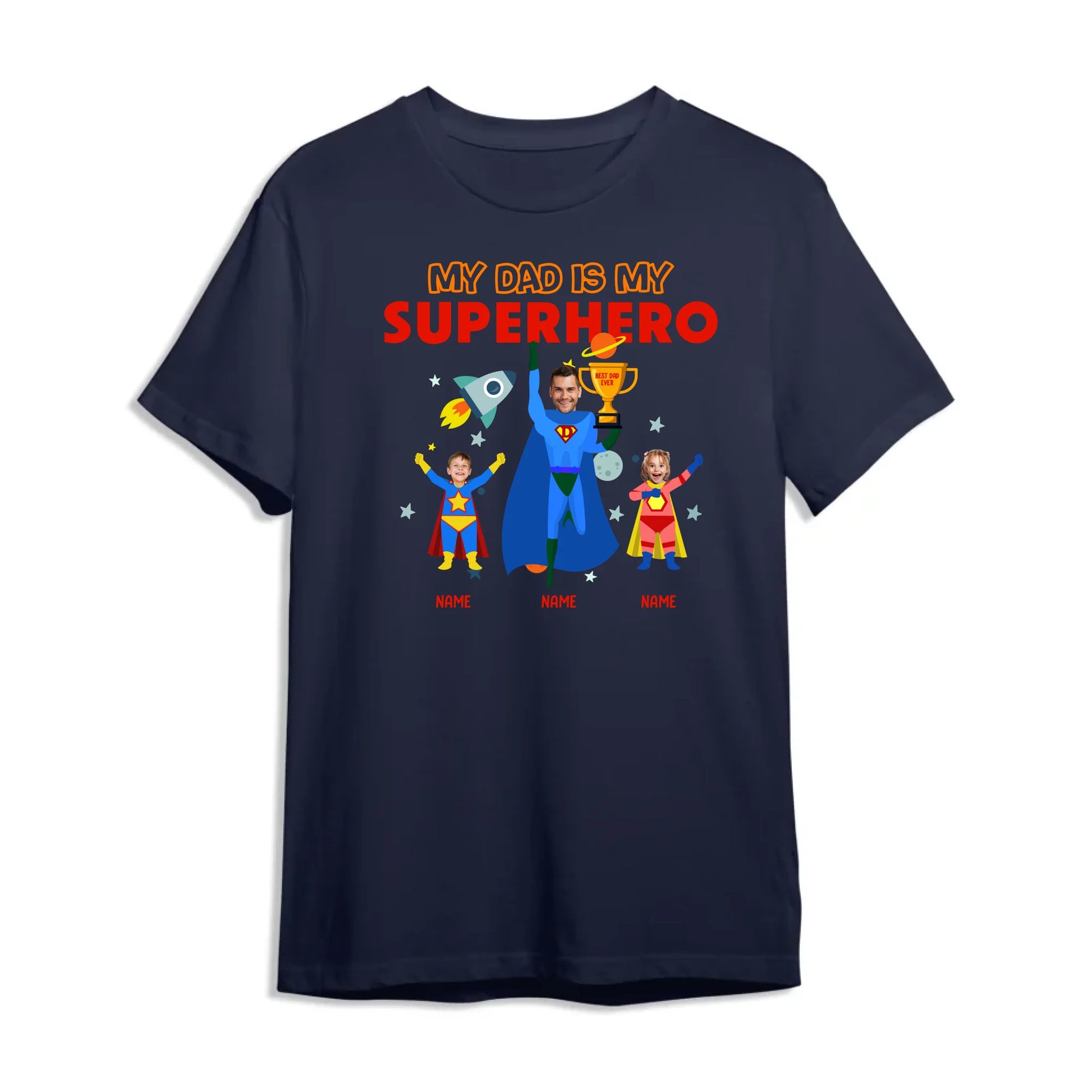 My Dad Is My Hero - Personalized Photo, Custom Choo