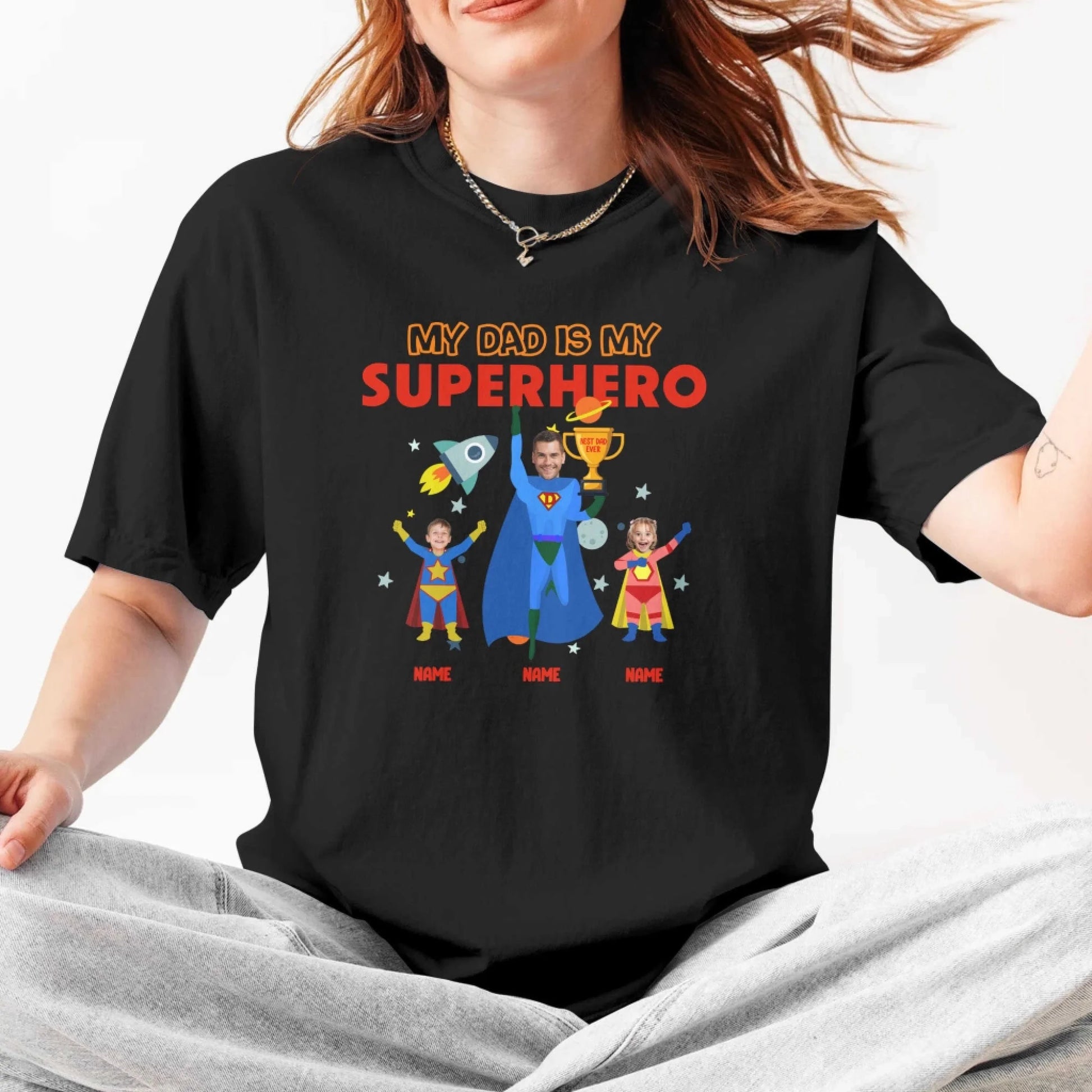 My Dad Is My Hero - Personalized Photo, Custom Choo