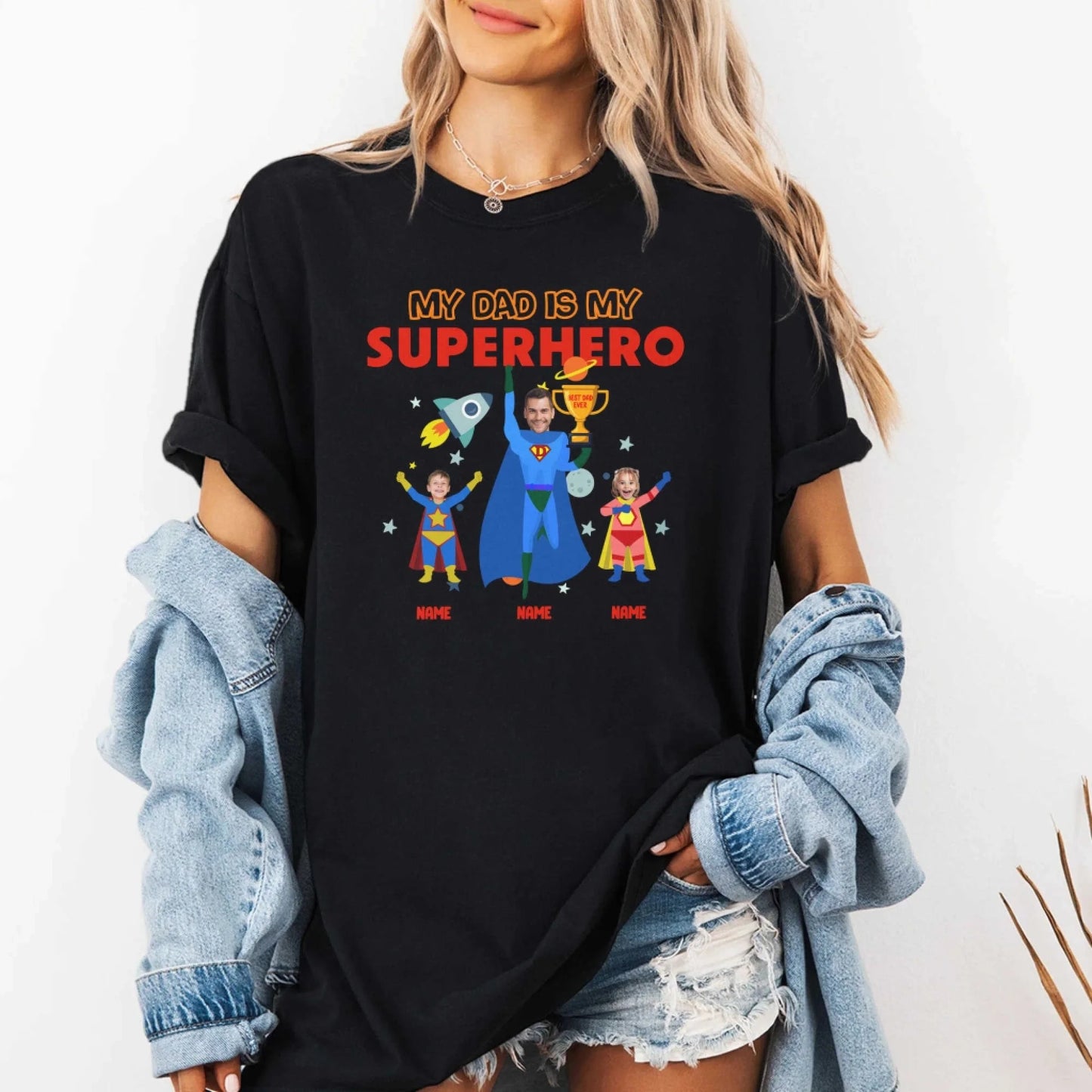My Dad Is My Hero - Personalized Photo, Custom Choo