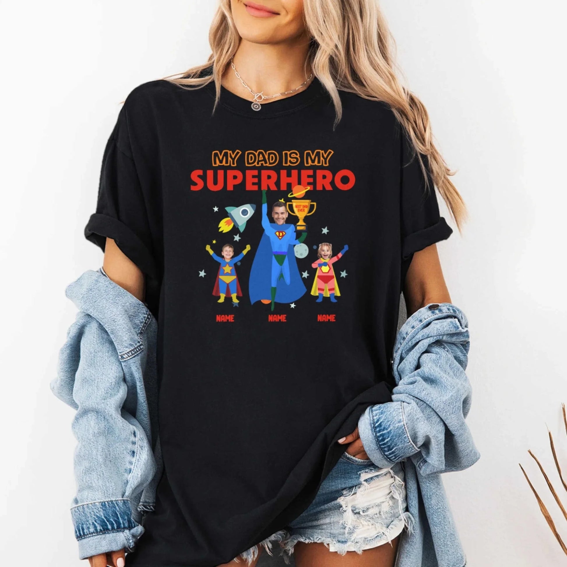My Dad Is My Hero - Personalized Photo, Custom Choo