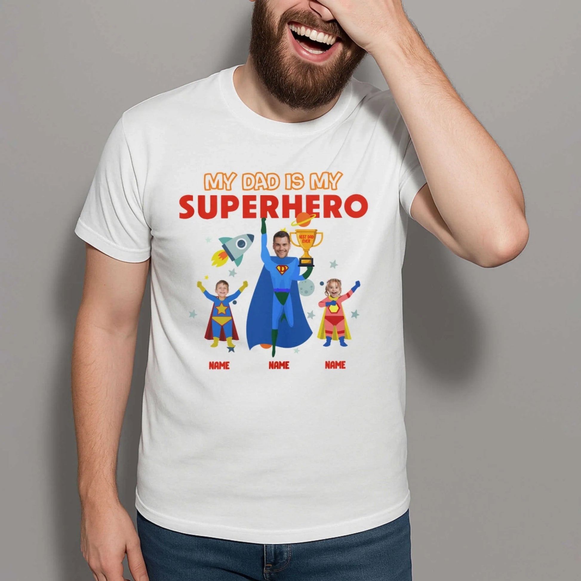 My Dad Is My Hero - Personalized Photo, Custom Choo