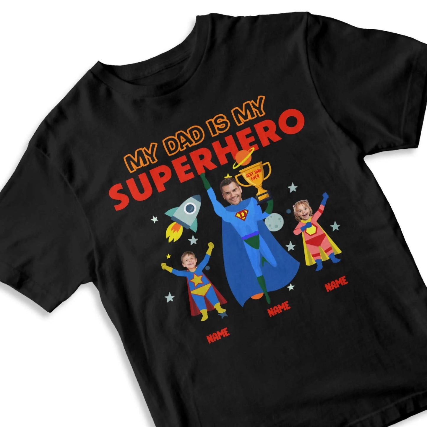 My Dad Is My Hero - Personalized Photo, Custom Choo