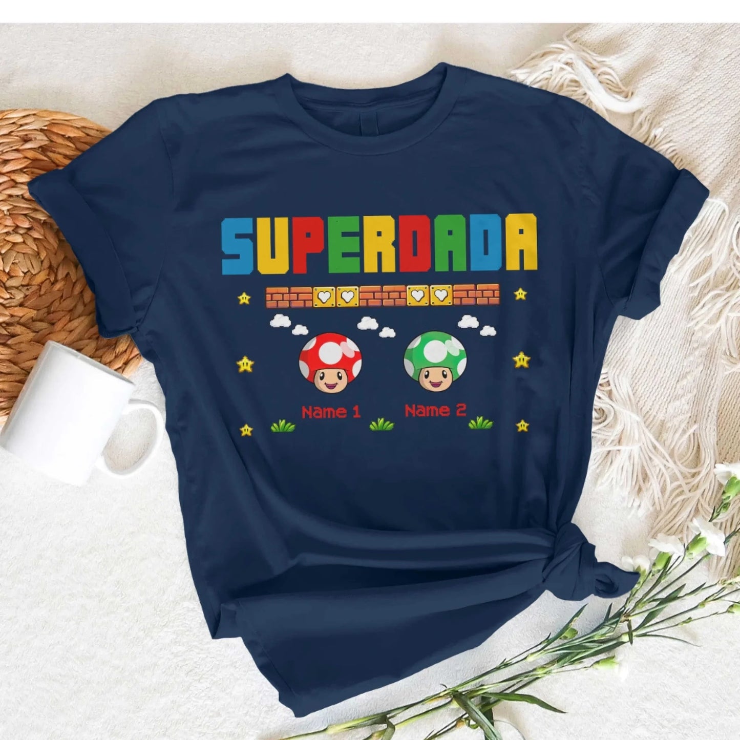 Super Dada - Funny Gifts For Dad - Personalized T-Shirt, Custom Choo