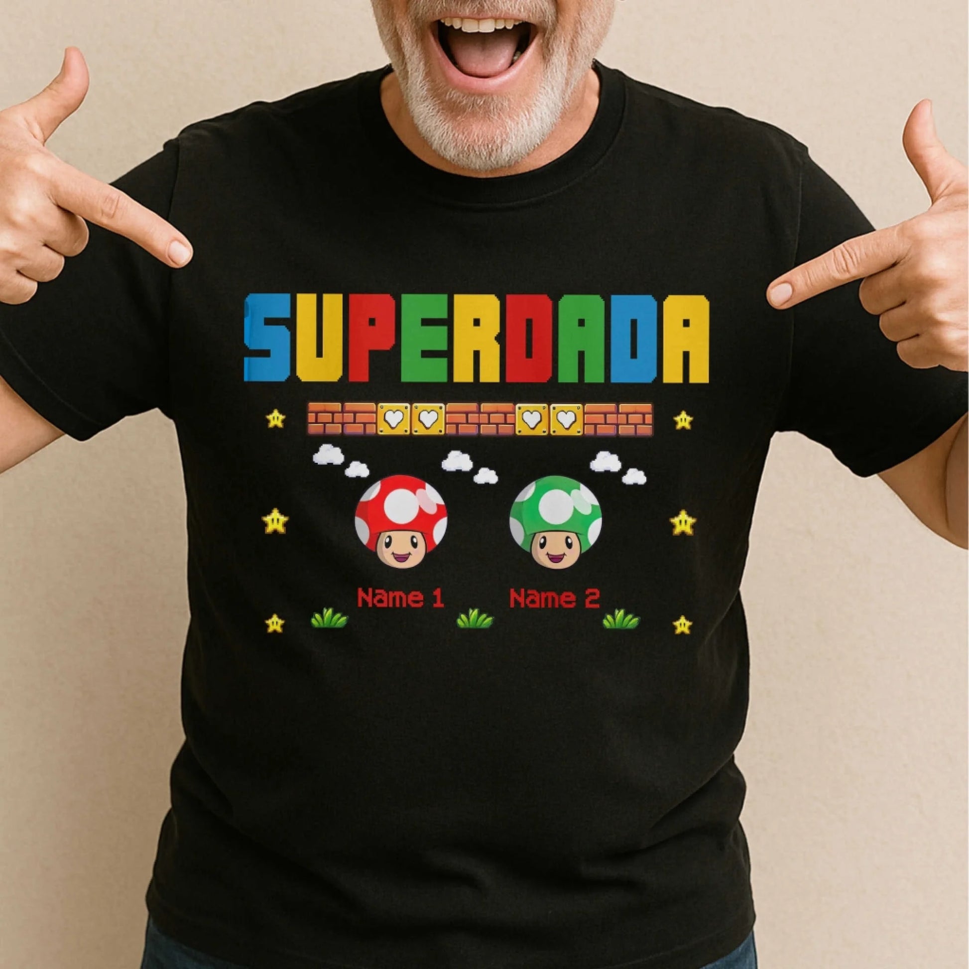 Super Dada - Funny Gifts For Dad - Personalized T-Shirt, Custom Choo