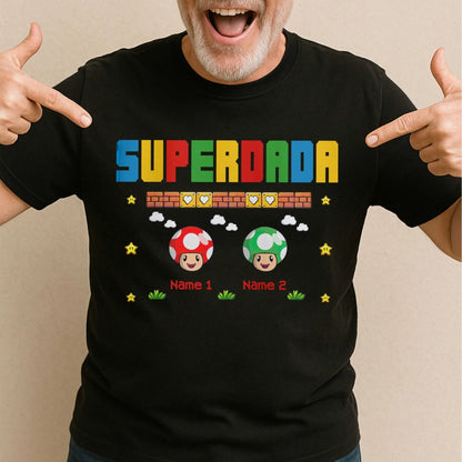 Super Dada - Funny Gifts For Dad - Personalized T-Shirt, Custom Choo