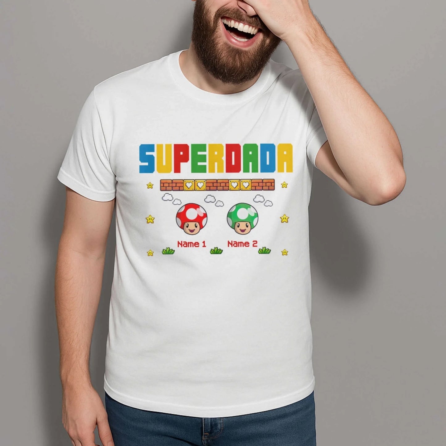 Super Dada - Funny Gifts For Dad - Personalized T-Shirt, Custom Choo