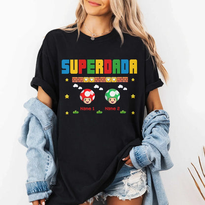 Super Dada - Funny Gifts For Dad - Personalized T-Shirt, Custom Choo