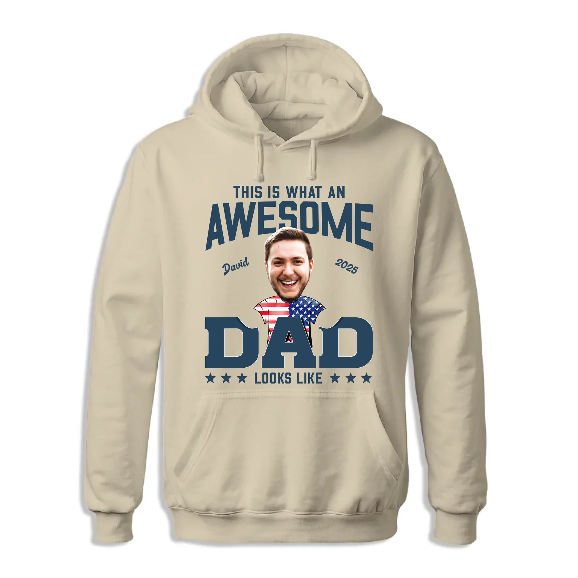 This Is What An Awesome Dad Looks Like, Personalized Photo Dad, Name & Date, Happy Father's Day Shirt, Custom Choo