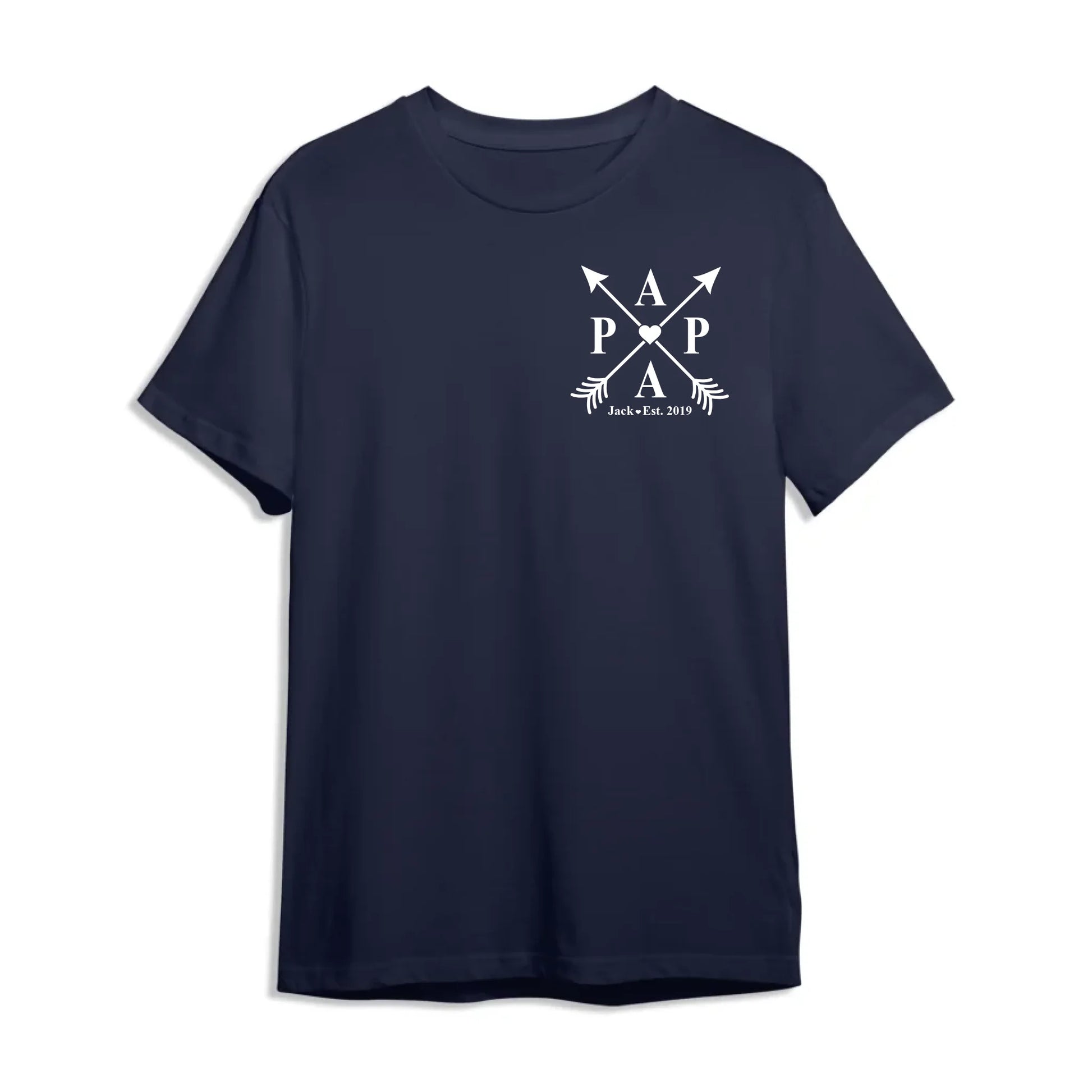 Dad's Edition: T-shirt with the child's name and year of birth, Happy Father's Day, Custom Choo