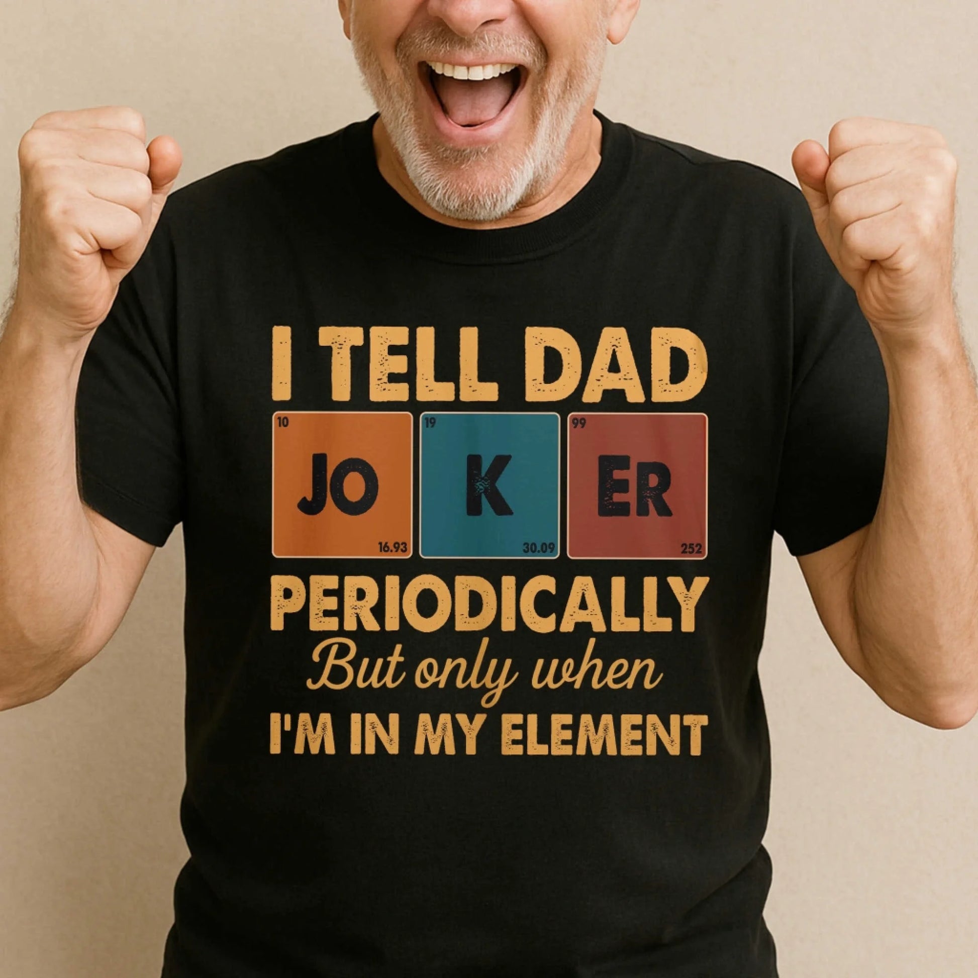Periodic Joker Dad Shirt – Funny Science T-Shirt for Father's Day, Custom Choo