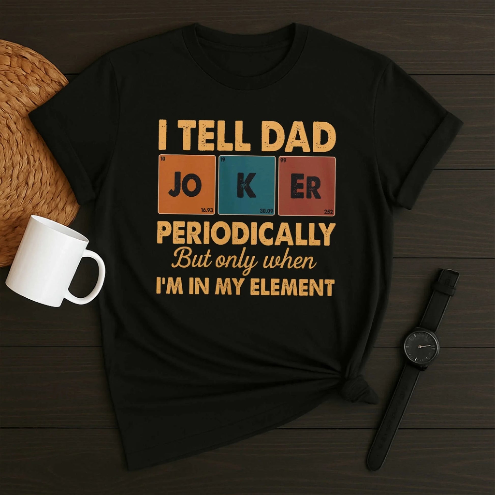 Periodic Joker Dad Shirt – Funny Science T-Shirt for Father's Day, Custom Choo