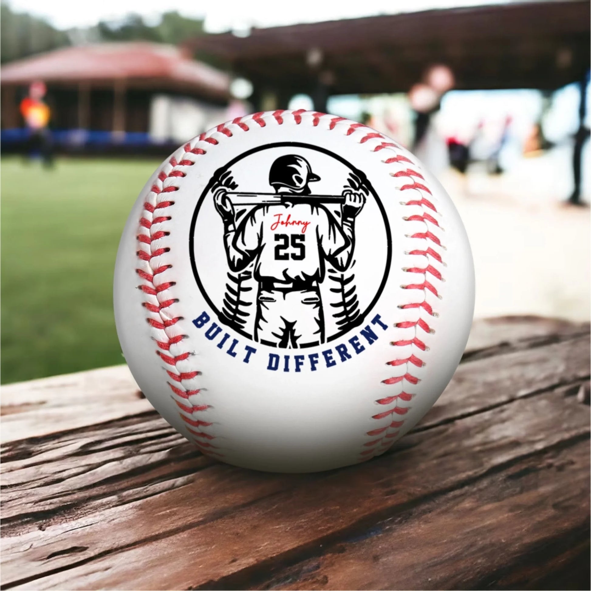Built Different, Happy Father's Day Personalized Baseball Gift, Custom Choo