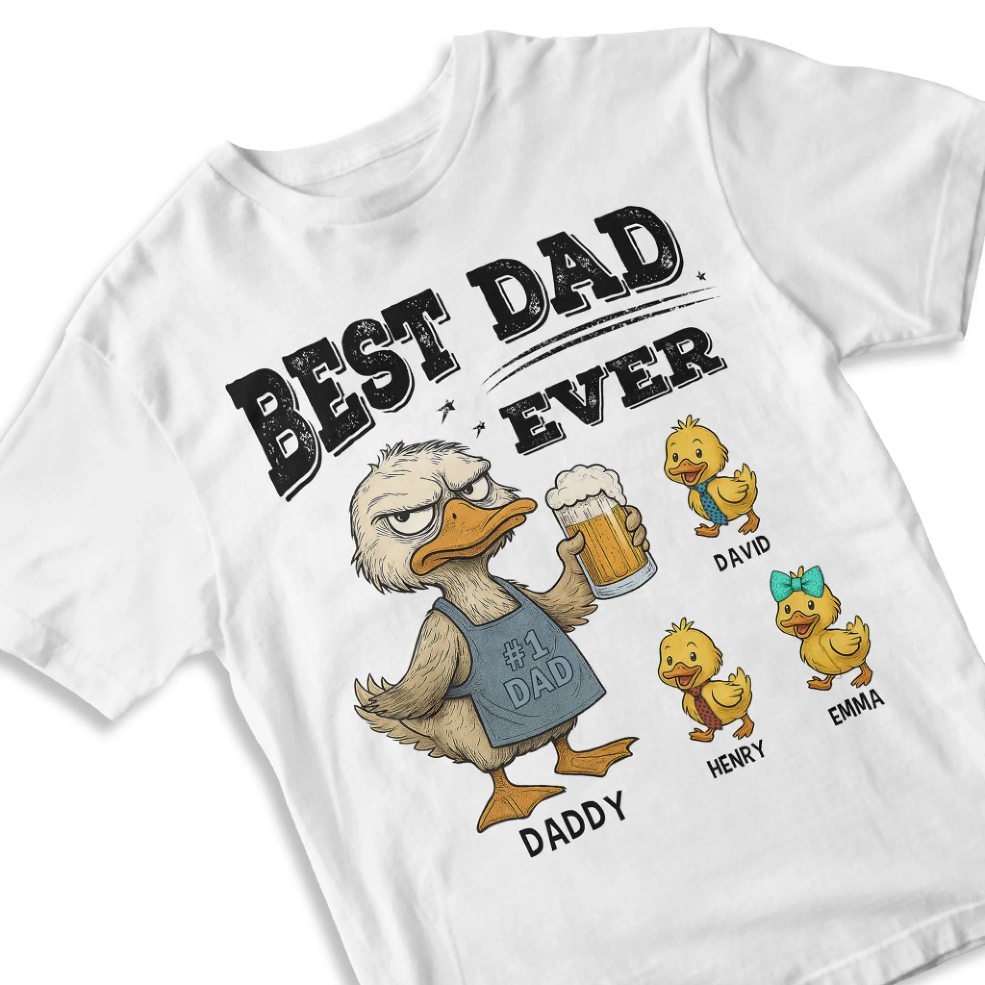 Best Dad Ever, No1 Dad, Personalized Shirt Happy Father's Day, Custom Choo