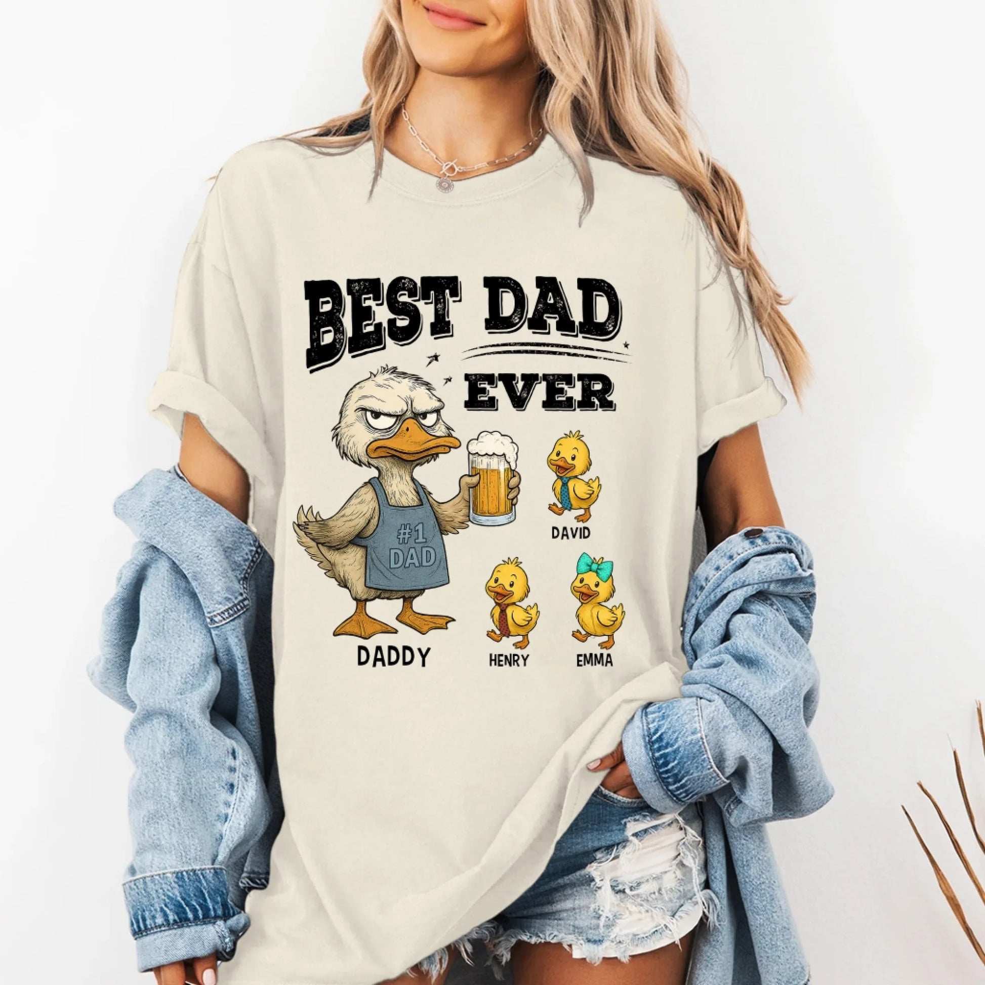 Best Dad Ever, No1 Dad, Personalized Shirt Happy Father's Day, Custom Choo