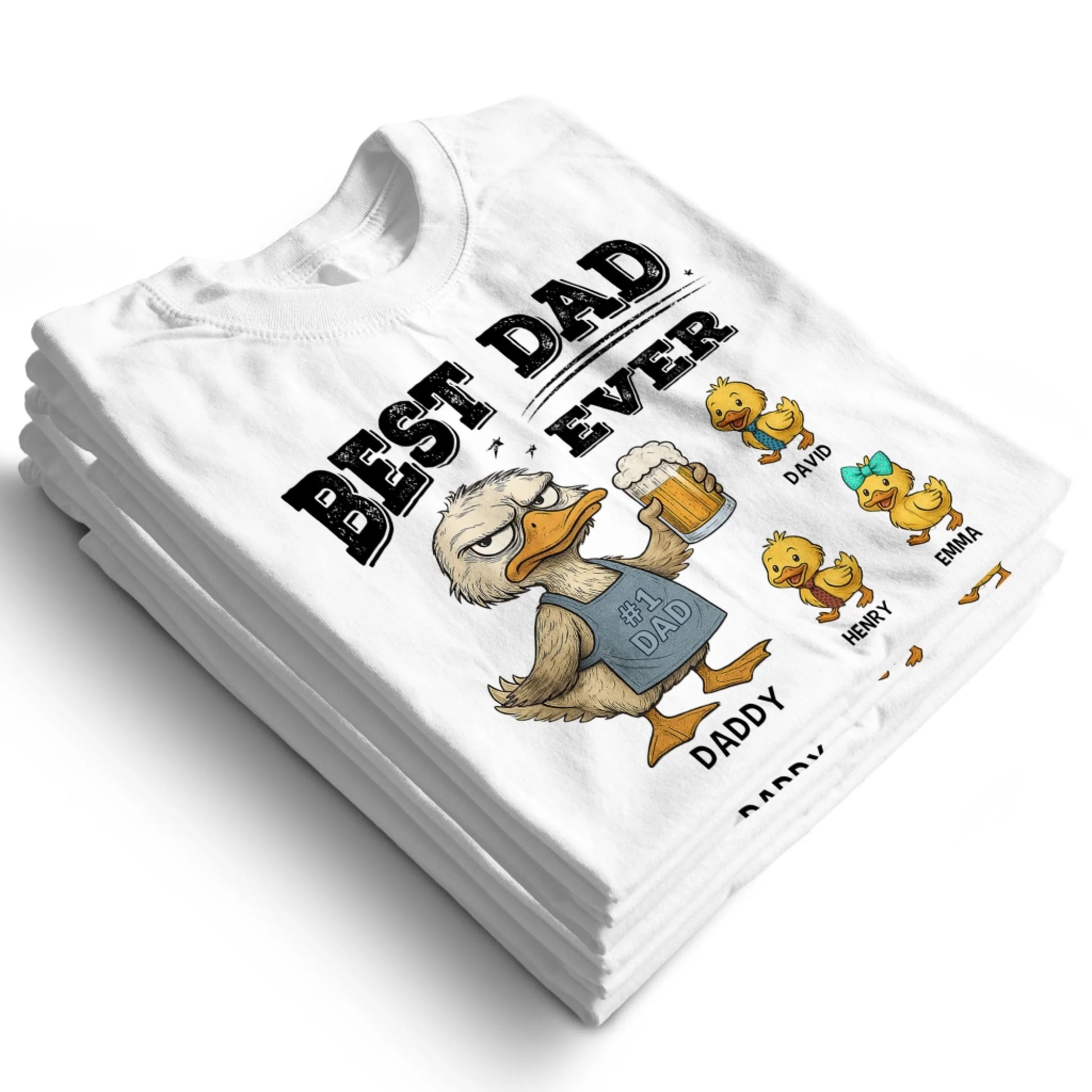 Best Dad Ever, No1 Dad, Personalized Shirt Happy Father's Day, Custom Choo