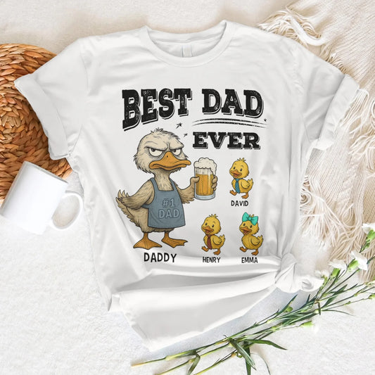 Best Dad Ever, No1 Dad, Personalized Shirt Happy Father's Day, Custom Choo