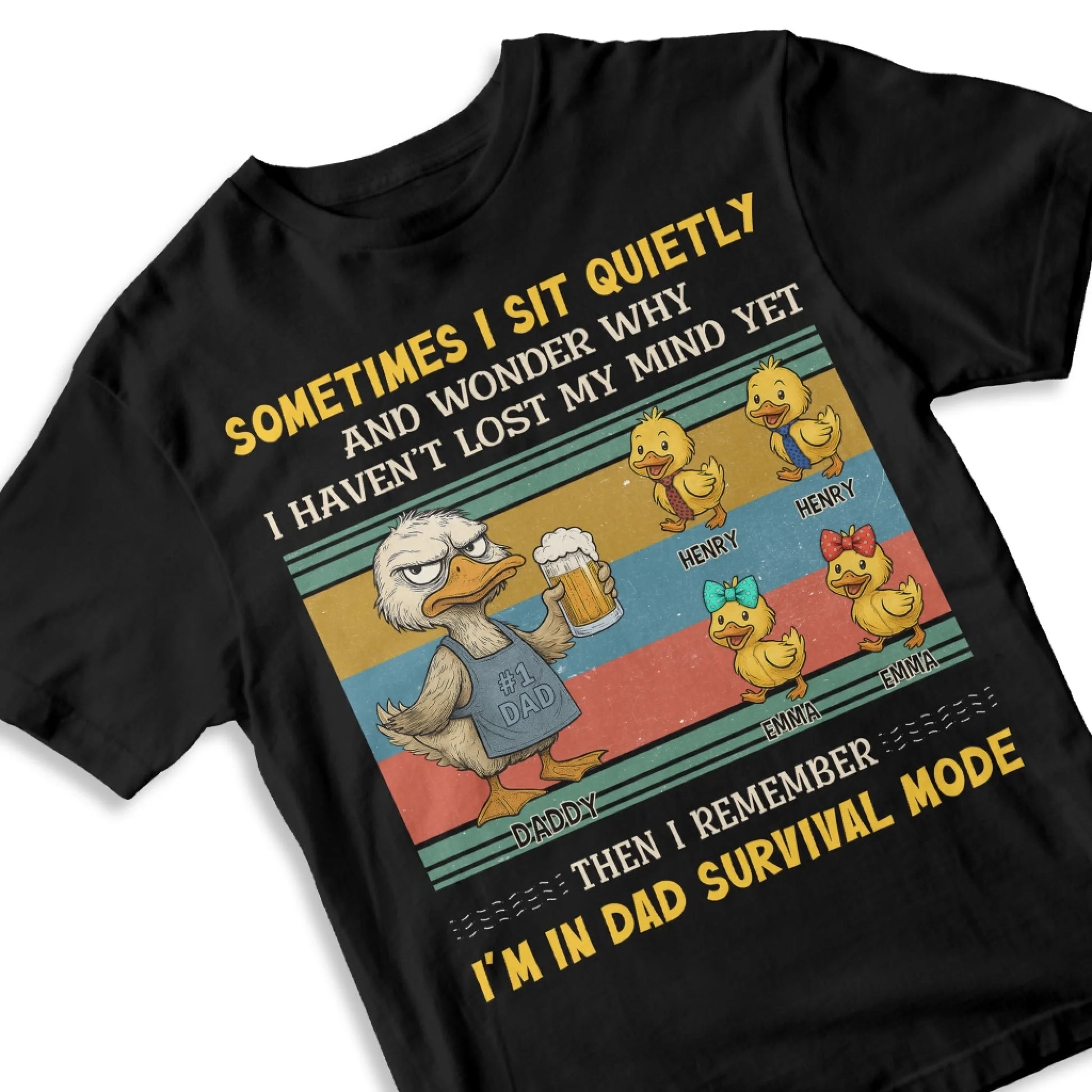 Sometimes I sit quietly and wonder why..., Personalized Shirt, Happy Father's Day - Custom Choo