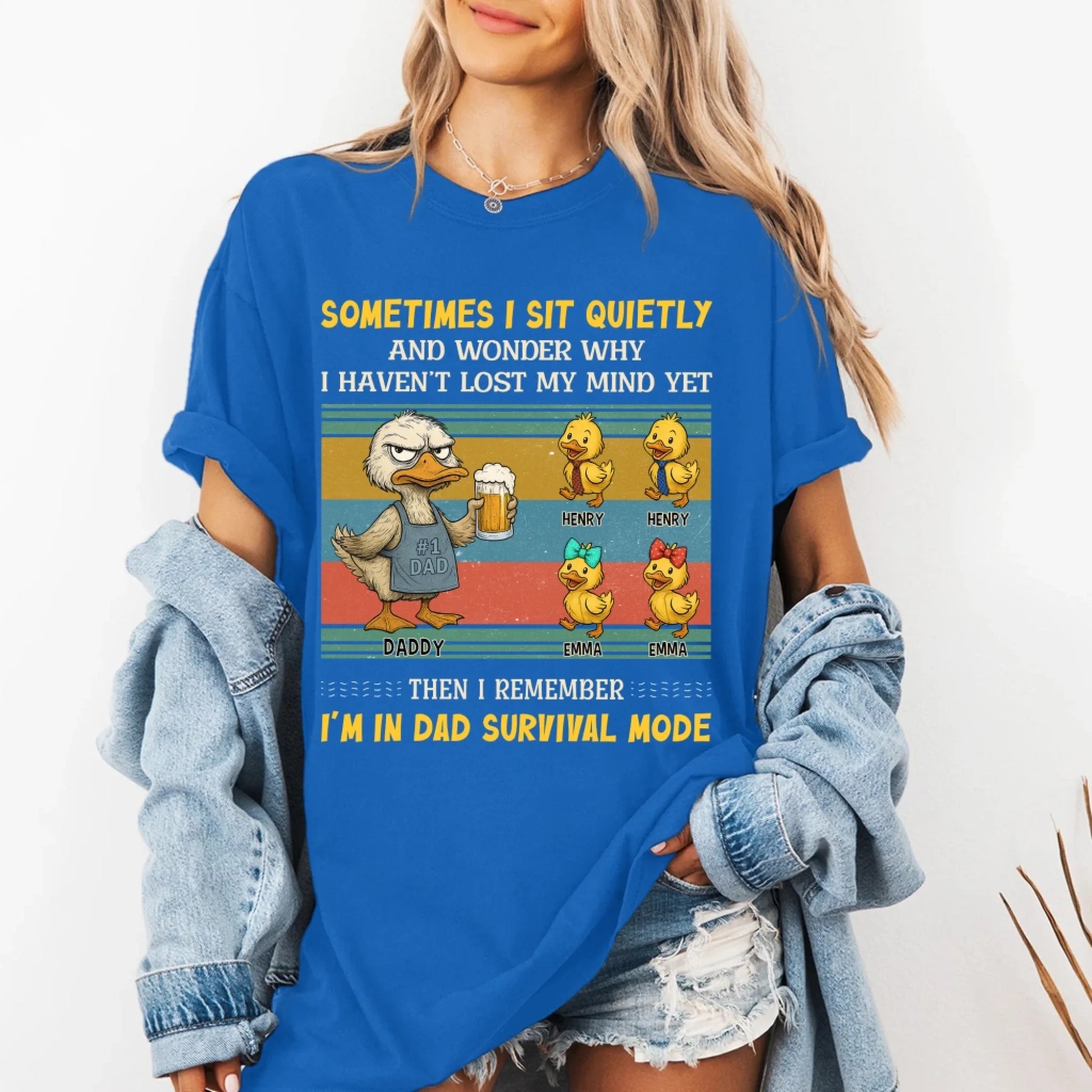 Sometimes I sit quietly and wonder why..., Personalized Shirt, Happy Father's Day - Custom Choo